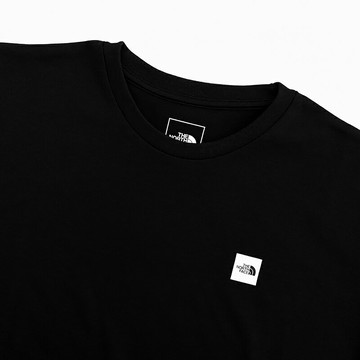 美國百分百【全新真品】The North Face 短袖 棉質 T恤 女款 TNF 上衣 LOGO 短T 日版 黑色 CK69