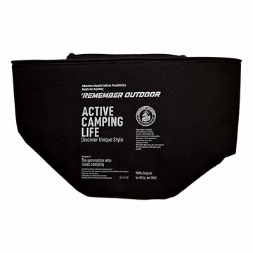 REMEMBER OUTDOOR 樂活不露 電子鍋收納包 22.5 x 22 x 18.5cm 夜幕黑  1個