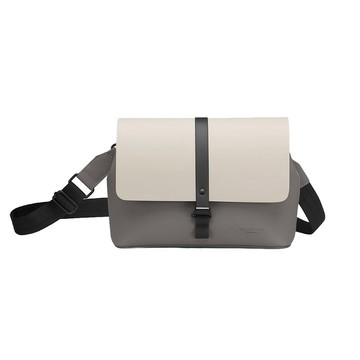 Gaston Luga Splash Crossbody Medium中型側背包-奶油白x燕麥灰