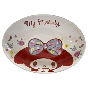 SIMPLE HOUSE 簡單工房 My Melody 咖哩盤 22.7x16.3x4.6cm  紅色 + 白色  1個