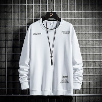 假兩件式電繡設計大學T長袖上衣 / 男女皆可穿 / M-3XL【QTJBYRL8408】