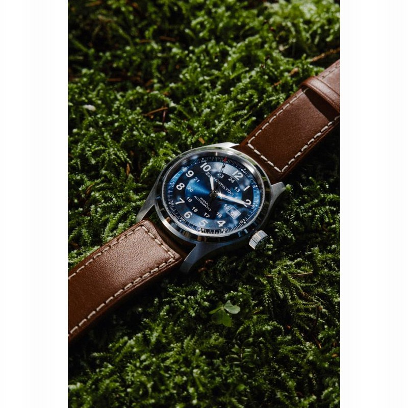 Hamilton ハミルトン　自動巻き時計 カーキ　 ダークブルー 42mm HAMILTON 腕時計 「ハミルトン」 Khaki Field （カーキ