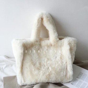 秋冬毛絨包包大容量托特包時尚毛毛包單肩手提包潮女包潮2021新款