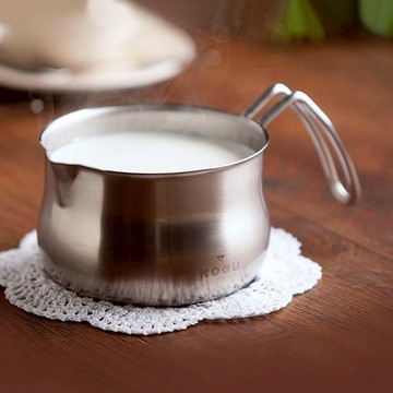 日製18-8不鏽鋼牛奶鍋(附刻度)-1L 單一規格