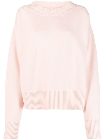 SA SU PHI - cut-out detail cashmere jumper - women - Cashmere - 38 - Pink