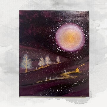 【記憶中】心靈療癒畫作-原創手繪 獨一無二 壓克力畫/作品30號