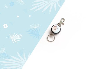 i好溜 伸縮鑰匙圈 -手繪風系列 / 波斯貓_AYH19