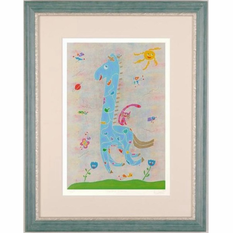 ポップアート 絵画 キリン 猫 蝶 銅版画 デリア レース Garden Dance 額付き 通販 Lineポイント最大0 5 Get Lineショッピング