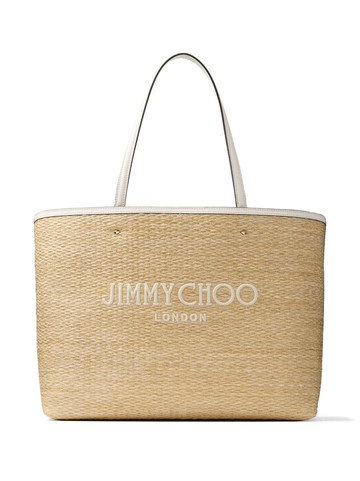 Jimmy Choo - Marli raffia tote bag - women - Raffia/Leather - One Size - Neutrals