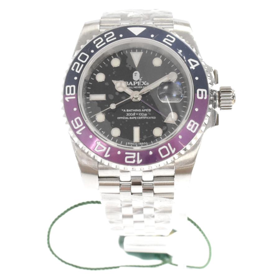 A BATHING APE アベイシングエイプ 23SS TYPE 2 BAPEX #1 1J30187001 腕時計 アナログ  シルバー/ブルー/パープル | LINEブランドカタログ