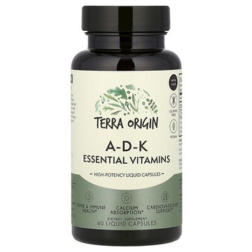 Terra Origin, A-D-K 必需維生素，60 粒液體膠囊