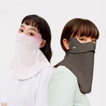 OhSunny防曬抗UV-透氣冰絲面罩全臉防紫外線護頸騎行開車遮陽夏季男女