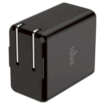 Hawk 浩客 25W高速PD電源供應器，Type-C/USB-A，PD3.0/QC3.0 快充  黑色  1個