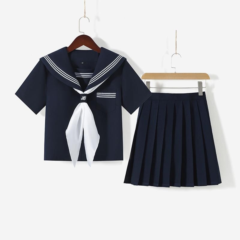 女子高生 制服 セーラー服 女子高校生 学生服 半袖/長袖 セットアップ