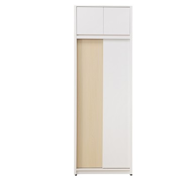 直人木業-NINA簡約風滑門雙吊高被櫥衣櫃80公分