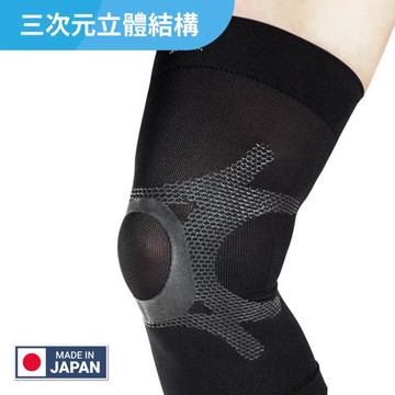 HOLZAC 透氣貼紮護膝套(黑色)