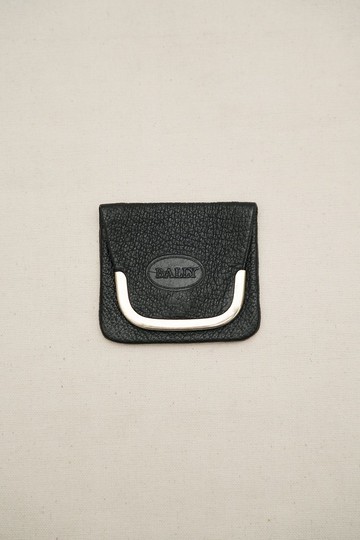 A ROOM MODEL - Bally黑方荔枝紋零錢夾