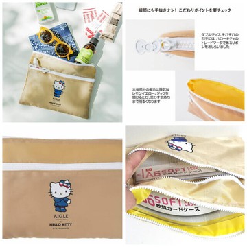 lee kt收納包 卡通文具袋化妝包 卡通化妝包 卡通收納袋 多層收納袋 分類袋 abs49