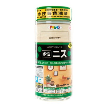 日本Asahipen 水性著色清漆 透明 300ml