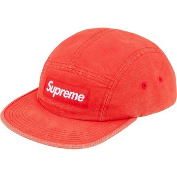 SUPREME 26SS CANVAS CAMP CAP 五分割帽 (水洗紅色)