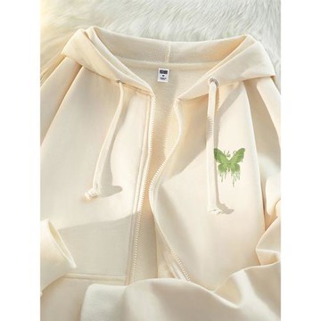 山東即墨衛衣女春秋款2025新款爆款外套女春秋薄款寬松連帽開衫