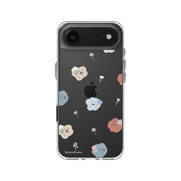 iPhone Air Clear Case（相機按鈕） 透明 - Square Studio 方坊 - 小花喜怒哀樂