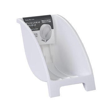 Sanada Seiko 塑膠立式盤架 L - 廚房收納、餐盤瀝水  白色  1個