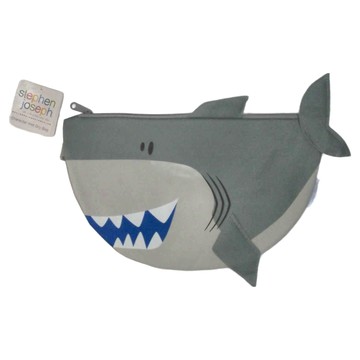 Stephen Joseph 鯊魚造型防水收納袋  34 x 25cm  鯊魚 灰色  1個