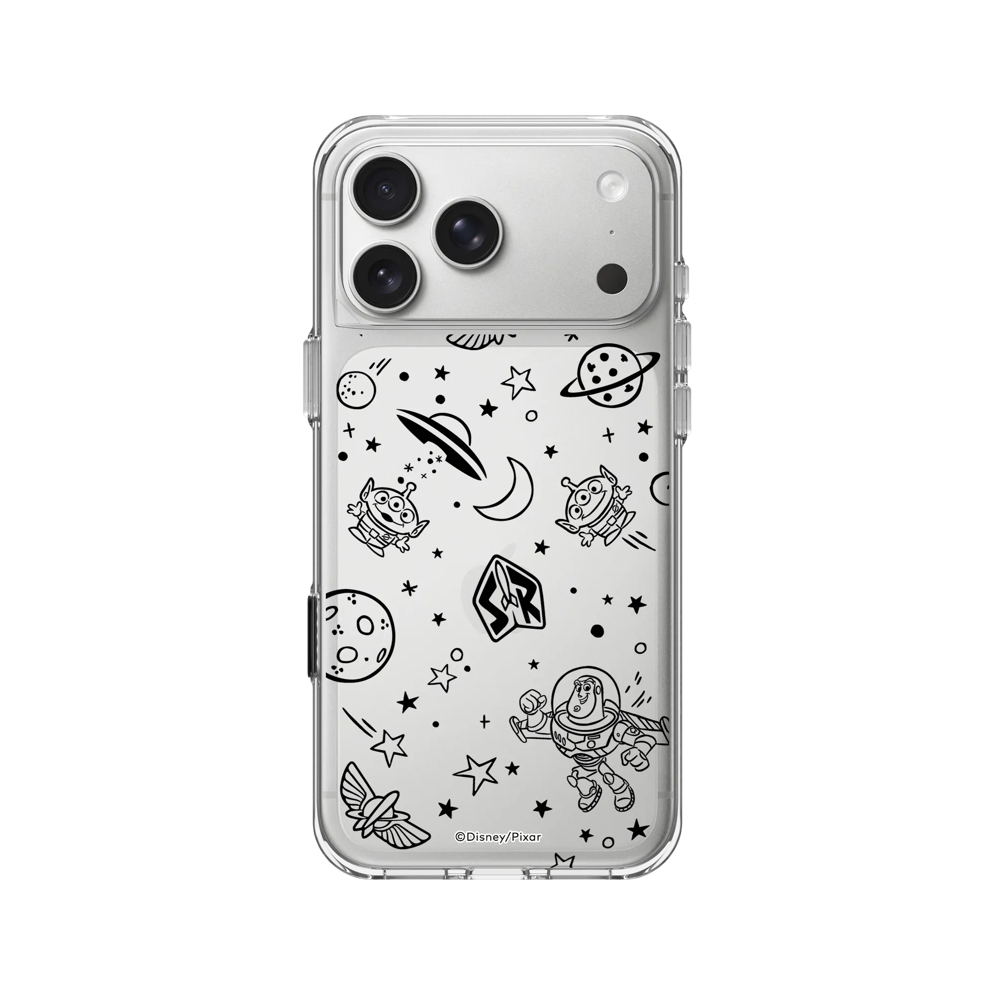 iPhone 17 Pro Max Clear Case（相機按鈕） 透明 - 迪士尼-玩具總動員 Toy Story - 玩具總動員 - 宇宙飛行