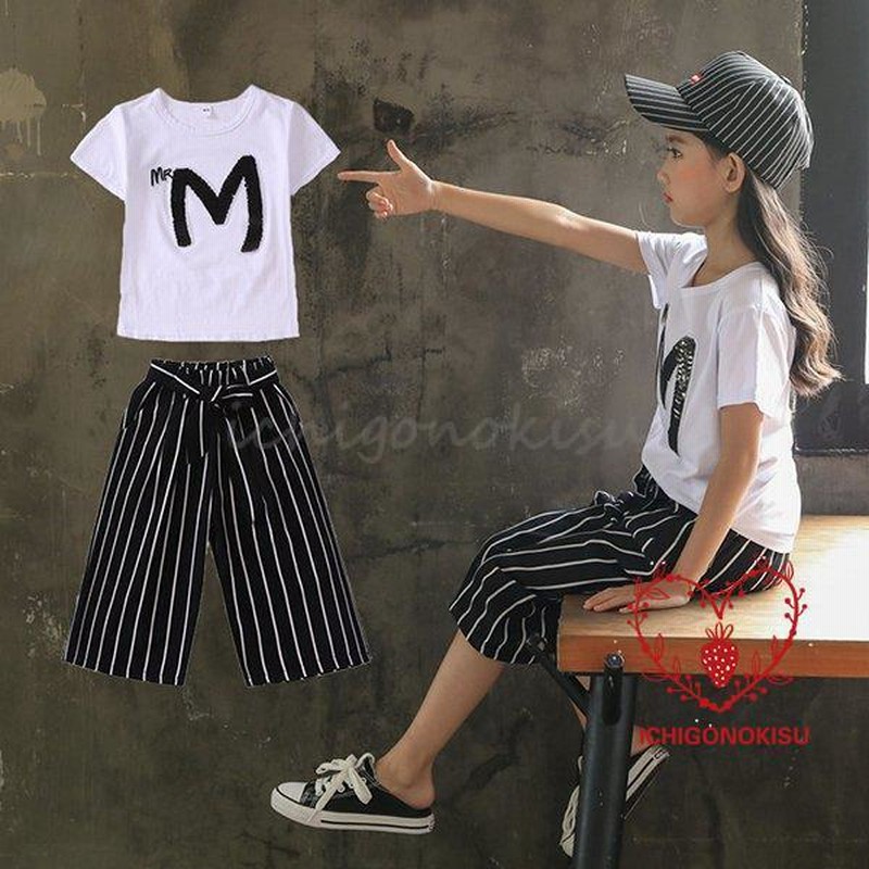 子供服 セットアップ キッズ 女の子 夏 2点セット 上下セット Tシャツ 
