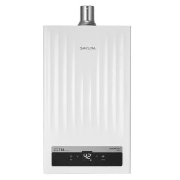 (全省安裝)櫻花16L強制排氣渦輪增壓AI四季溫DH1696熱水器桶裝瓦斯DH-1696L