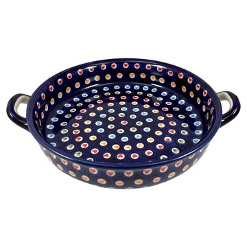 MANUFAKTURA 波蘭陶 文青彩心系列 雙耳烤盤  29 x 24 x 5cm  1個