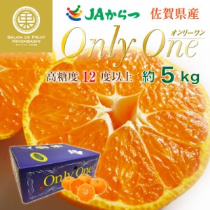 [予約 2023年 12月31日必着] Only One みかん オンリーワン 約5kg SML 佐賀県産 産地箱 特秀品 品 高糖度 大晦日必着指定