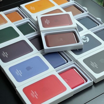 台灣出貨❤️皮革蘋果卡包 magsafe磁吸 適用於蘋果手機 iPhone強磁盒裝 帶動畫 超強磁力 雙倍磁吸