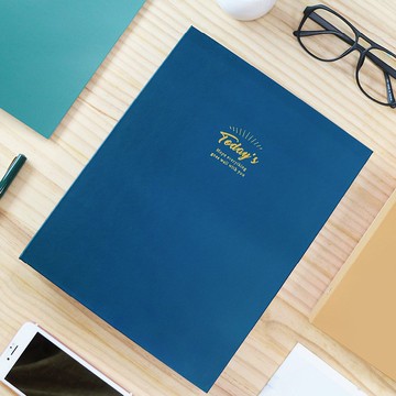 Ching Ching X 簡單生活系列 CBN-369 B5經典圓紋26孔精裝孔夾