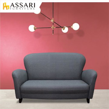 【ASSARI】貓可愛雙人耐刮貓抓皮沙發