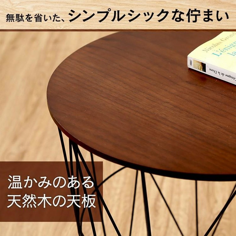 ゴールドワイヤー 収納テーブル サイドテーブル S size r400