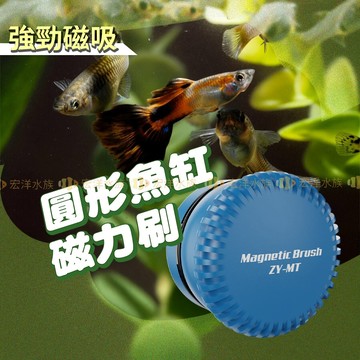 宏洋水族【智洋-MT圓形磁力刷】輕鬆除缸壁髒污💦內外兼淨〞磁力刷 魚缸清潔 刮藻刷 玻璃刷 魚缸刷 清潔刷 浮力刷 除藻