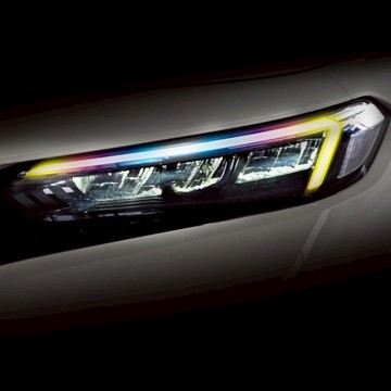 小馬汽車工坊_HONDA 本田 CIVIC TYPER eHEV_2022~2025有色透明車燈眉_DIY燈眉貼