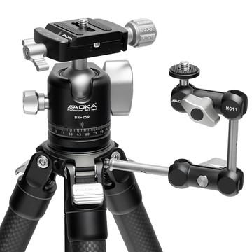 AOKA 公司貨 輕量化四節碳纖維三腳架套組  1個  KY224CL + BH-25R