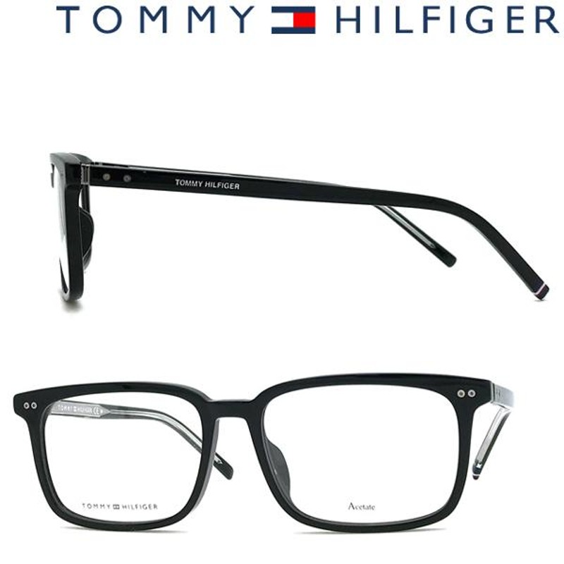 TOMMY HILFIGER メガネフレーム ブランド トミーヒルフィガー ブラック