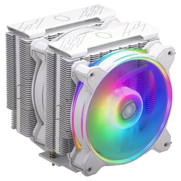 COOLER MASTER 酷碼 Hyper 622 Halo機殼風扇 雙塔結構6導熱管  白色  1個