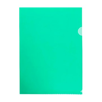 L型文件收納夾  透明綠  50個