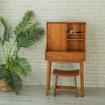 【領券!92折滿3300再折300可累折】瑪荷尼家具Mahogany-全原木 桃花心木 丹麥68化妝台(含鏡)