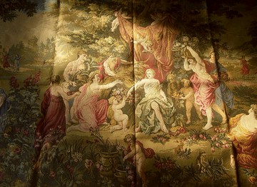 【老時光 OLD-TIME】早期歐洲進口稀有壁毯掛毯壁飾地毯