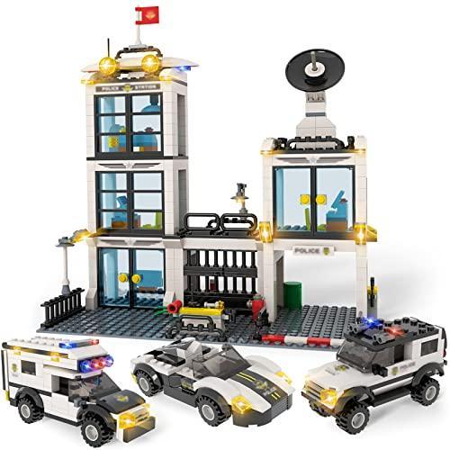 ブロック クリスマスCity Police Station Building Kit, Police Car