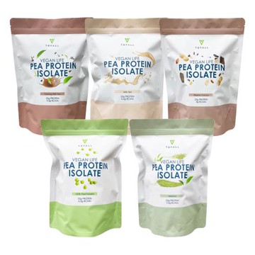 TRYALL 分離豌豆蛋白（1kg/包）【原味/烏龍奶茶/靜岡抹茶/奶茶/花生可可】單包