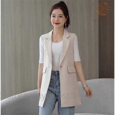 ジレベスト レディース ベスト 春コート 羽織り 夏コーデ 春夏 前開き ロングジレ スーツベスト 春ベスト 着回しトップス 通販 Lineポイント最大get Lineショッピング