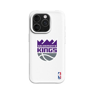 iPhone 16 Pro SolidX 白 - NBA - Logo-沙加緬度國王 Sacramento Kings