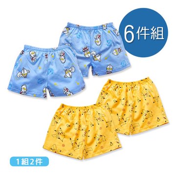 【ONEDER】寶可夢 超人力霸王 純棉四角內褲 童內褲  S/M/L/XL-6件(UT-CU001.PK-CU001)